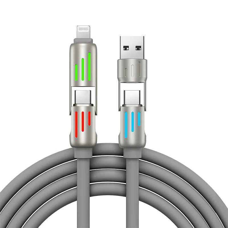 کابل تبدیل USB / USB-C به USB-C / لایتنینگ مکس مدل M21 طول 1 متر