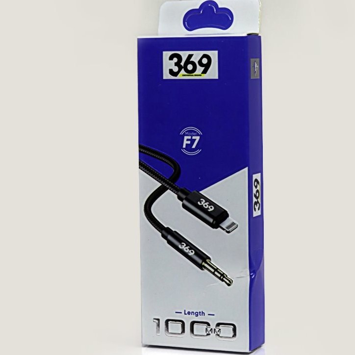 کابل AUX به لایتنینگ 369 مدل F7