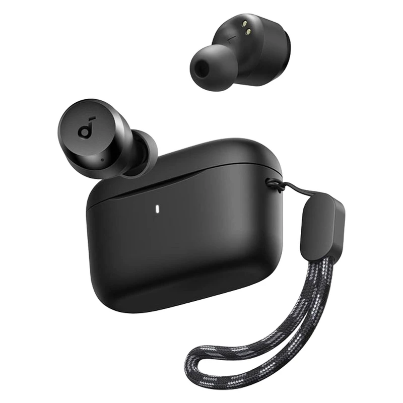 هدفون بلوتوثی انکر مدل Soundcore A25i بدون قابلیت نویز کنسلینگ، درگاه شارژ USB Type-C، دارای دو میکروفون داخلی با الگوریتم هوش مصنوعی، مقاوم در برابر پاشش آب